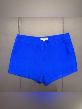 Womens Royal Blue Tailored Shorts